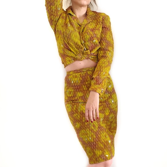 Vintage | Pin Up Skirt Set M